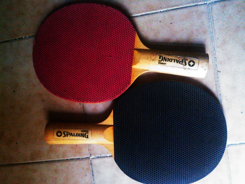 Imagen 2 de 3 de Juego De Raquetas Pong Pong Marca Spalding El Par