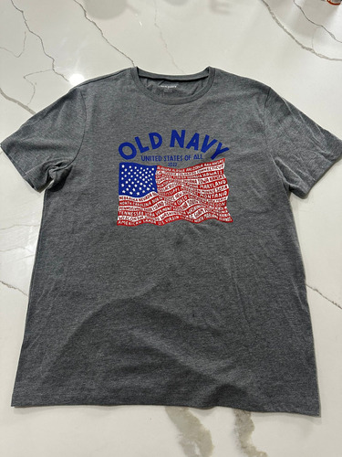 Camiseta M Hombre Old Navy Bandera Usa