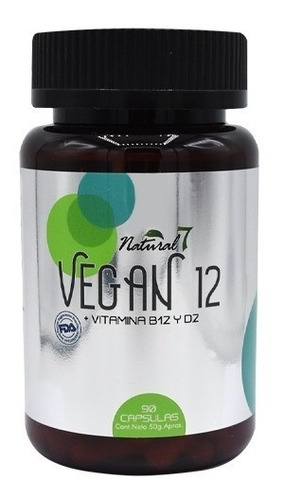 Vegan 12 (vitamina B12 + D2) X 90 Cápsulass Vegetales