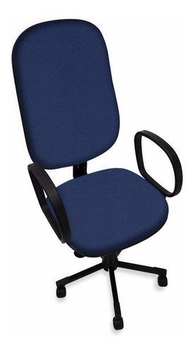 Imagem 1 de 3 de Cadeira de escritório Ecoflex EC-381-GIR ergonômica  azul com estofado de tecido