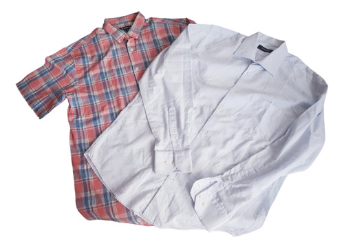 Lote, 2 Camisas Hombre, Algodón, Arturo Calle, Talla 40/l