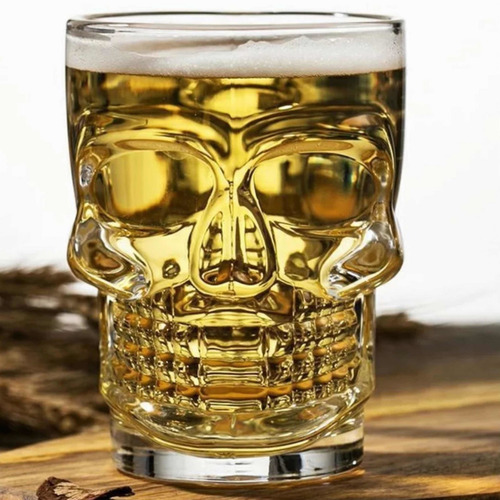 2 Piezas Set Vasos Calavera Craneo Old Fashion Whisky 260ml