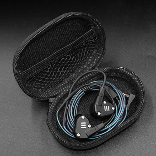 Imagen 6 de 8 de Auriculares Kz Funda Estuche Original Semi Rigidas Cuero - Representante Oficial Kz