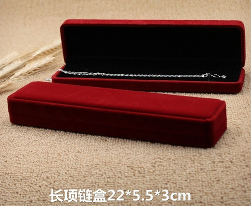 Imagen 6 de 7 de Caja De Terciopelo Reloj Collar 22x6x3cm