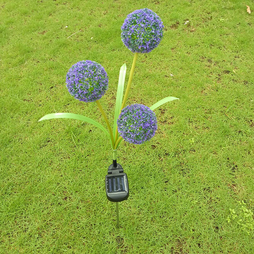 Lámpara De Césped Con 3 Led Con Forma De Diente De León Y En
