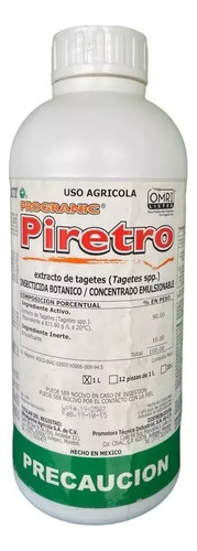  Insecticida Botánico Extracto Tagetes Progranic Piretro 1 L
