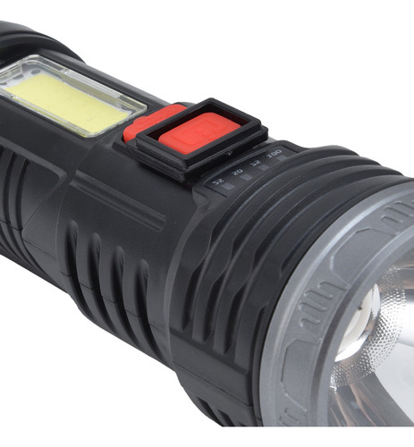 Linterna Led Con Luz Lateral Cob Carga Usb Linterna