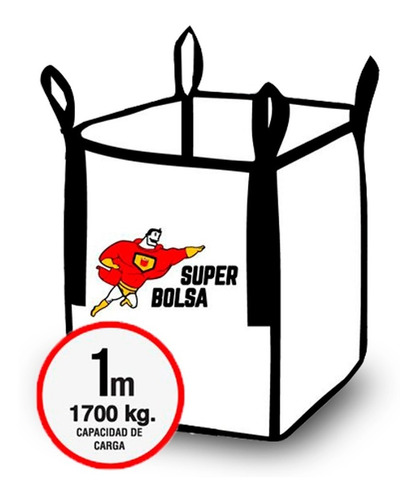 Super Bolsa Escombro 1mt2 1700kg - Ferrejido