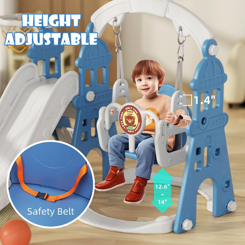 Juego De Toboganes Y Columpios 4 En 1 Para Niños Pequeños