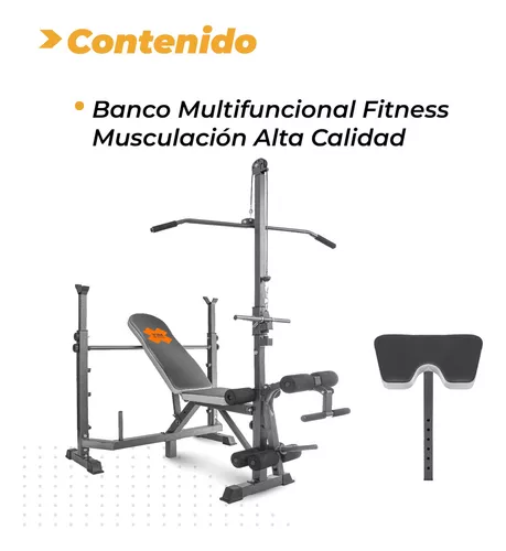 Banco Multiposiciones Para Hacer Ejercicio Pesas Hogar Gym