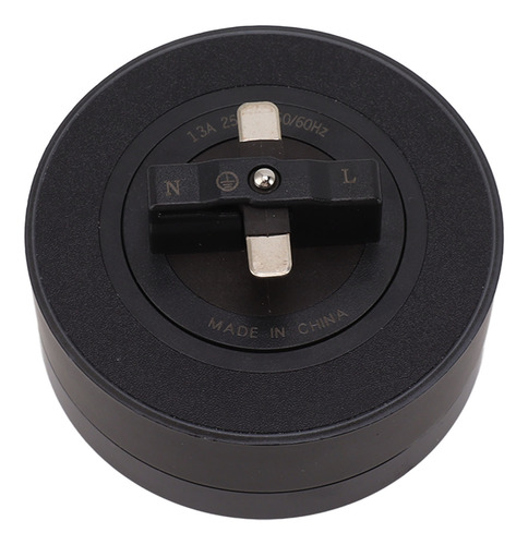 Enchufe De Riel Para Toma De Corriente Negro Horizontal