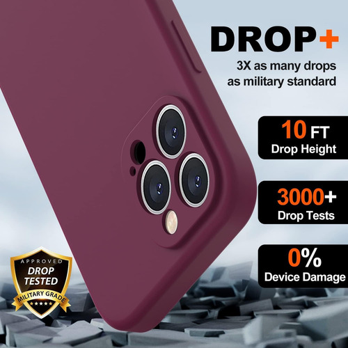 Funda De Teléfono Upgrade Camera Protection De Silicona De Color Liso A Prueba De Golpes Para iPhone 16 Pro Max 15 14 13 12 11 Series
