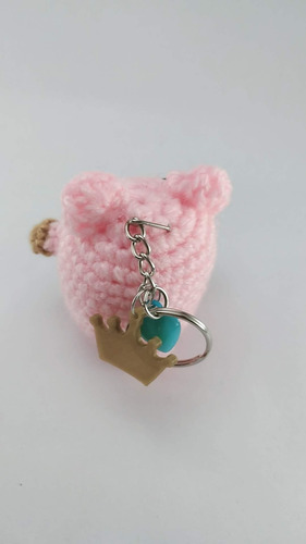 Amigurumi Cerditos Crochet 7cm Llavero Rosadito