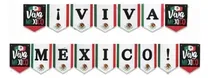 Comprar 5 Banderín Letra Viva México Fiesta Mexicana Patria Tricolor