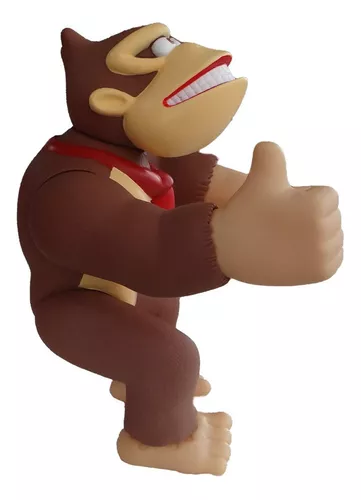 Boneco Macaco Jogo Super Mario Bros Donkey Kong Grande 14cm em