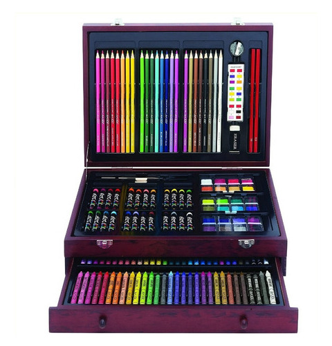 Colores En Caja De Madera Set De Colores Art 101 X142 Piezas