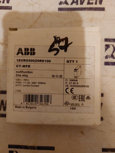 Ct-mfe 1svr550029r8100 Abb Nuevo Original Raven Automation