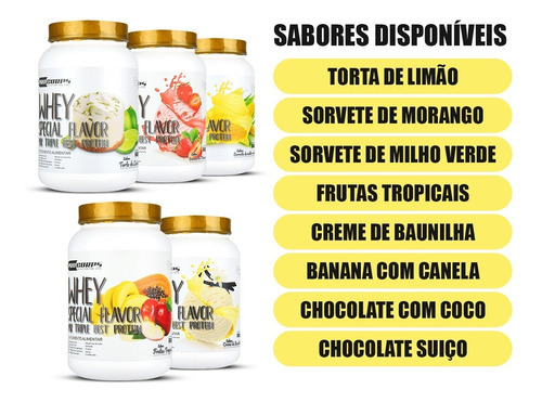 Kit 8 - Whey Protein 3w Special Flavor - Atacado - Sabor Chocolate Com Coco