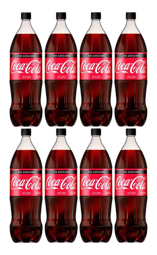 Gaseosa Coca Cola Sin Azucar 2,25 Lts Pack X8 Oferta