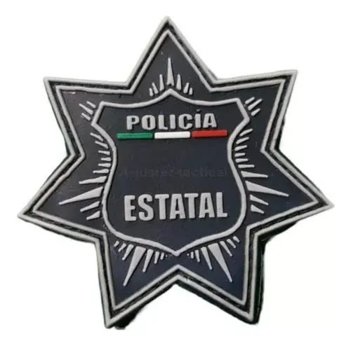 comprar Parche Insignia De Pvc Estrella Policia Estatal Tactico Logo