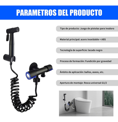 Grifo Para Inodoro Con Válvula Angular De Doble Salida