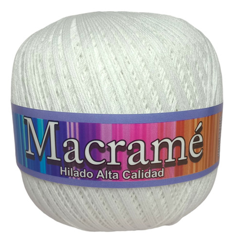 Hilo Fino Macramé De Algodón Mercerizado X 100 Grs 