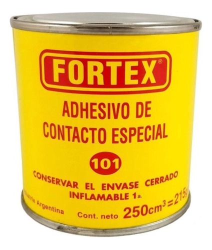 Cemento Adhesivo Contacto Especial C 101 0,25 Kg Fortex - Mm