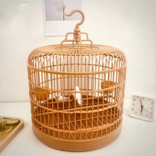 Jaula Redonda De Pájaro Pájaro Estilo Vintage Pequeño Con