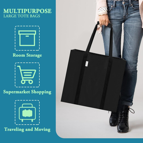 Bolsa De Mano Grande De Utilidad, Paquete De 2 Bolsas De Com