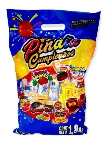 Surtido De Dulces Para Piñata Cotillón Grande 1.8 Kg