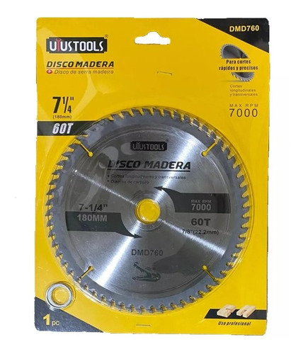 Disco Para Sierra Circular 7 Pulgada De 60 Dientes Toolstock