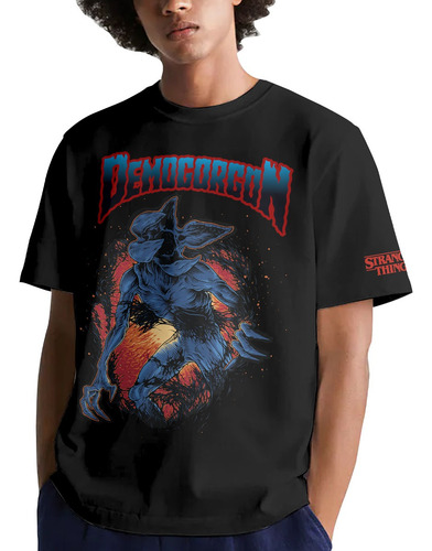 Playera Hombre Stranger Things Demongorgon Fit Regular