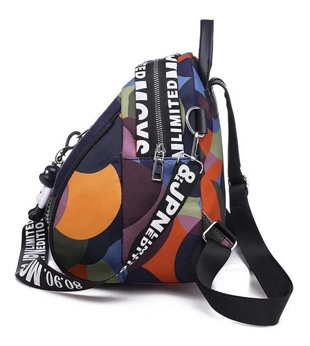 Imagen 9 de 10 de Bolsa Mujer Casual Juvenil Mochila Impermeable De Moda 027