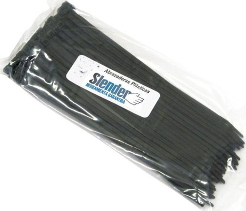 Precinto Collarín Zuncho Plástico 30cm 7.0mm Negro Slender
