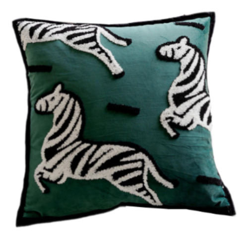 Funda De Almohada Con Diseño De Cebra, Funda De Almohada