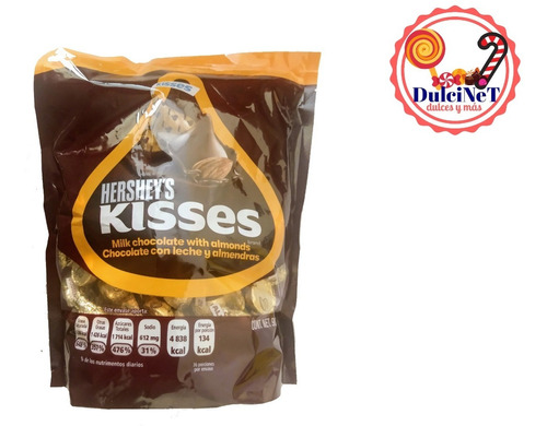 Kisses Con Almendras De Hershey's, Bolsa Con 900g.