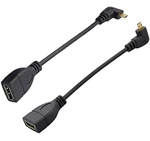 Seadream 2pack 6  15cm 90 Grados Micro Hdmi Derecha-hacia Iz