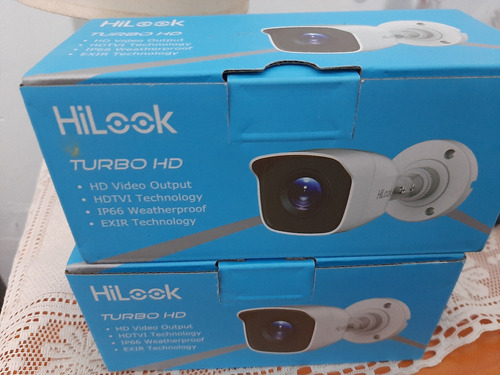 Cámara Hilook Turbo Hd Tipo Bullet 2 Mp Todo Incluido 