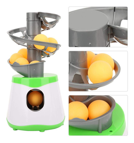 Máquina Automática De Bolas Lanzador De Tenis De Mesa 10 Bol