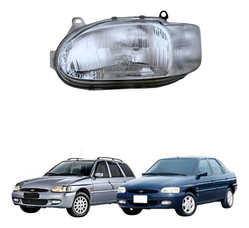 Farol Escort Zetec Perua Zetec Sw 1997 A 2002 Esquerd Manual