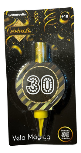 Granmark Vela Mágica Chispas Pastel Fiesta Cumpleaños 30 Año