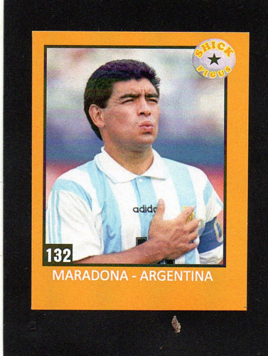 Figurita Idolos 2018, N° 132 Maradona. Argentina, Mira!!!