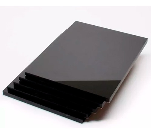 Chapa Placa De Acrílico Preto Sob Medida - Virgem