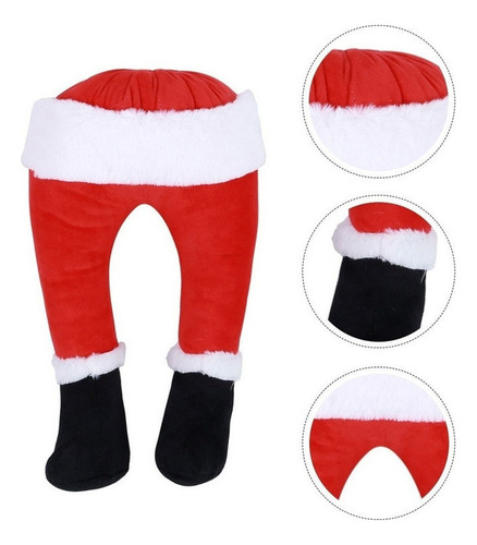 Papai Noel Pernas Decoração Guirlanda De Natal Pedaços De L