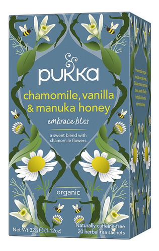 Té Infusión Pukka Relajante Manzanilla Y Miel - 20 Bolsas
