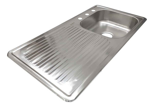 Tarja Empotrar Acero Inox Escurridor Izquierdo 100 X 50 Cm