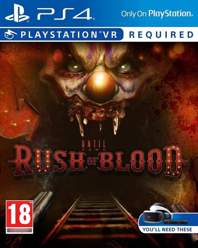 Until Dawn Rush Of Blood Vr!!! Ps4!!! Nuevo Sellado!!!