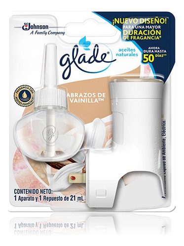 Glade Aceites Naturales Encanto Vainilla Aparato + Repuesto