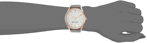 Nine West Womens Nw 1994rggy Rose Gold Tone And Grey S