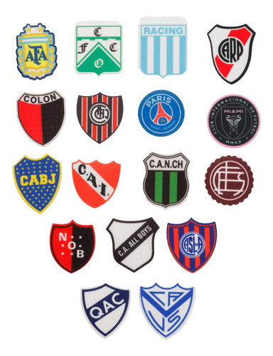 Parche Escudo Deportivo De Futbol Chico Art.05 X 6 U. Chacarita